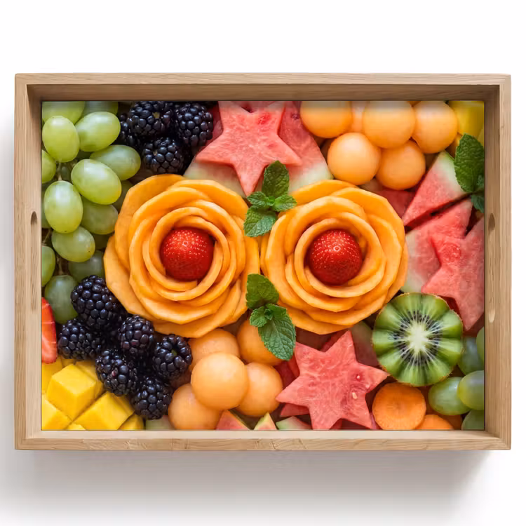 Fruit - Variatie - Kleurrijk - Vers - Eten Dienblad Rechthoek middel -z3d_shopping
