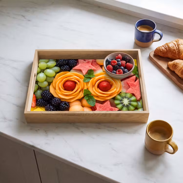 Fruit - Variatie - Kleurrijk - Vers - Eten Dienblad Rechthoek middel -sfeer2