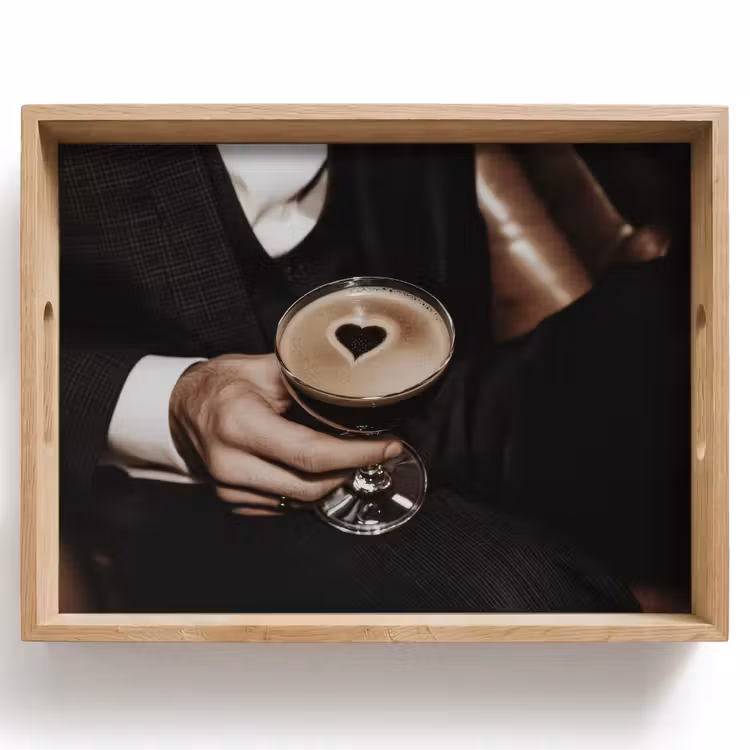 Hartje - Cocktail - Espresso Martini - Hand Dienblad Rechthoek middel -z3d_shopping