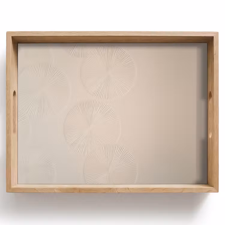 Japandi - Beige - Modern Dienblad Rechthoek middel -z3d_shopping
