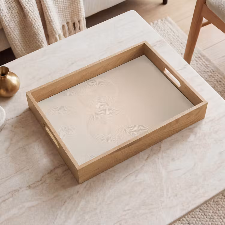 Japandi - Beige - Modern Dienblad Rechthoek middel -sfeer1