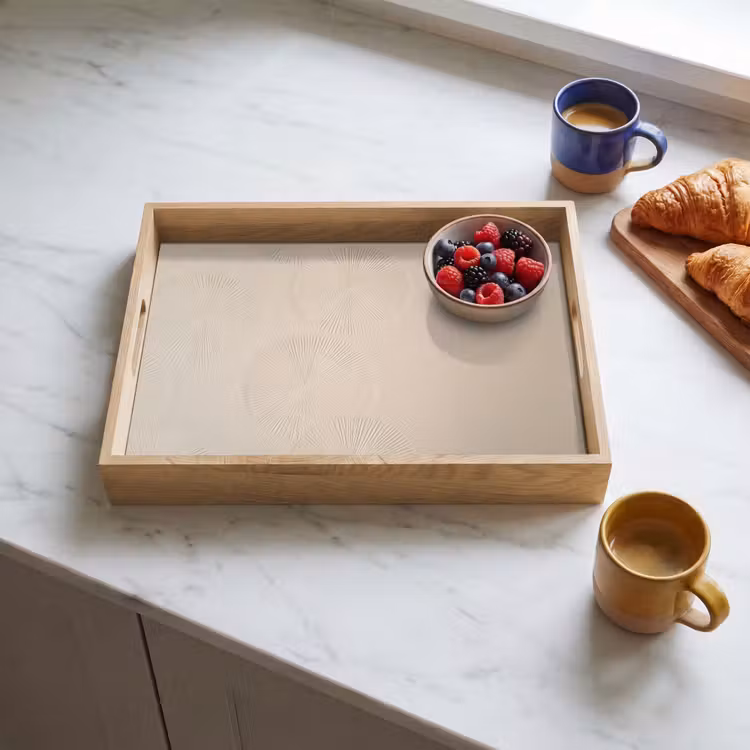 Japandi - Beige - Modern Dienblad Rechthoek middel -sfeer2