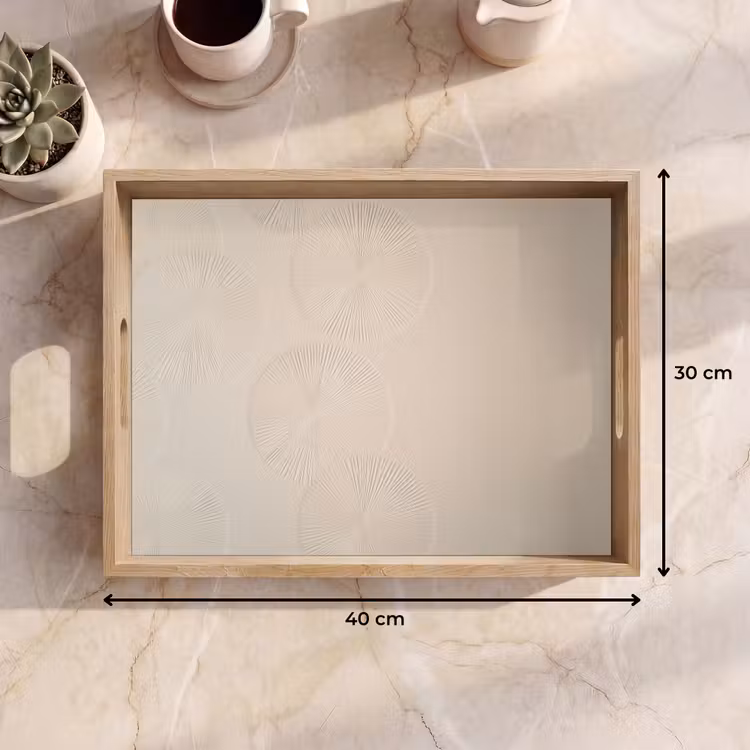 Japandi - Beige - Modern Dienblad Rechthoek middel -USP_Formaat