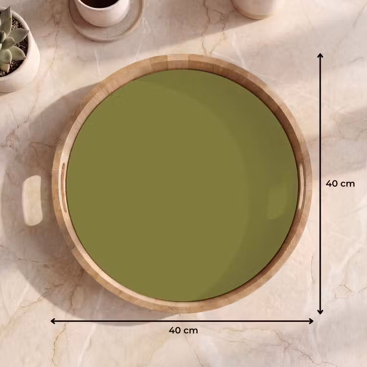 Juniper - Groen - Organisch Dienblad Rond middel 914 -USP_Formaat