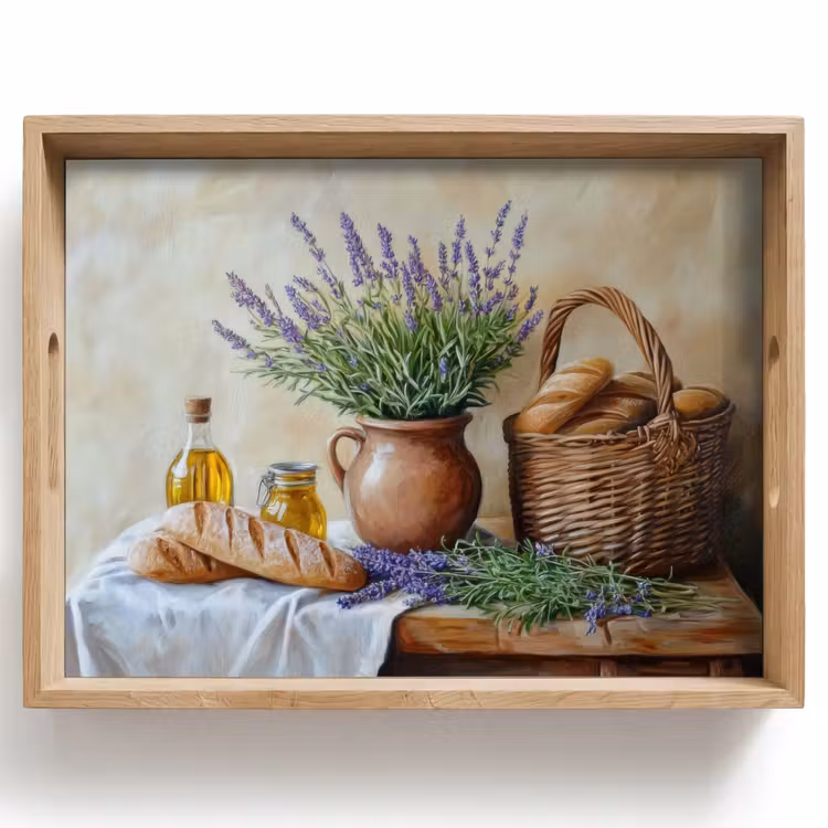 Lavendel - Brood - Stilleven Dienblad Rechthoek middel -z3d_shopping