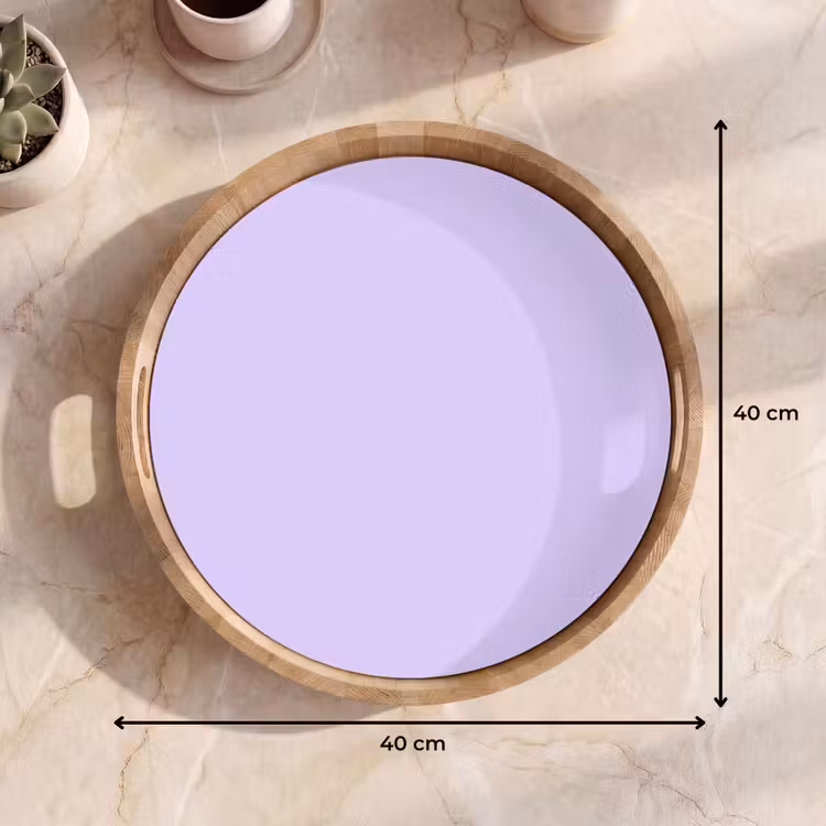 Light - Orchid - Paars Dienblad Rond middel 914 -USP_Formaat