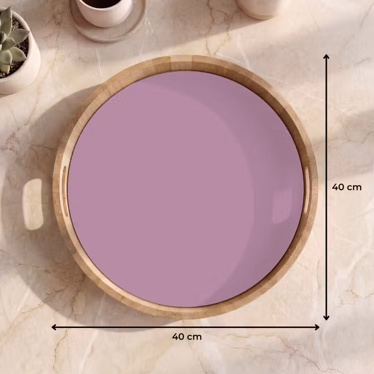 Lilac - Paars - Mauve Dienblad Rond middel 914 -USP_Formaat