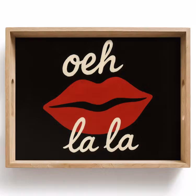 Lip - Rood - Quote Dienblad Rechthoek middel -z3d_shopping