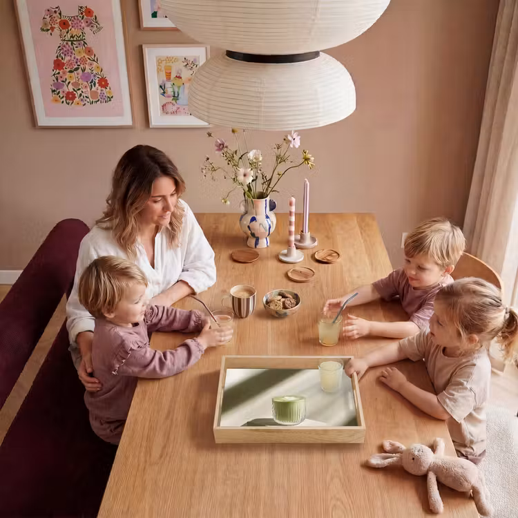Matcha - Glas - Groen - Minimalistisch Dienblad Rechthoek middel -sfeer4