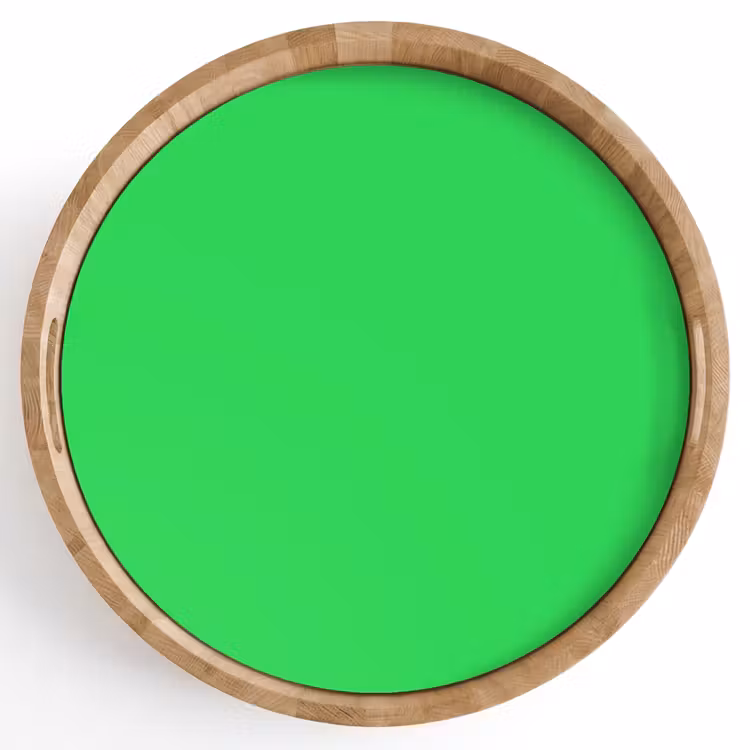 Mint - Green - Groen Dienblad Rond middel 914 -z3d_shopping
