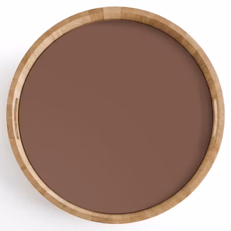 Muted - Chestnut - Bruin Dienblad Rond middel 914 -z3d_shopping