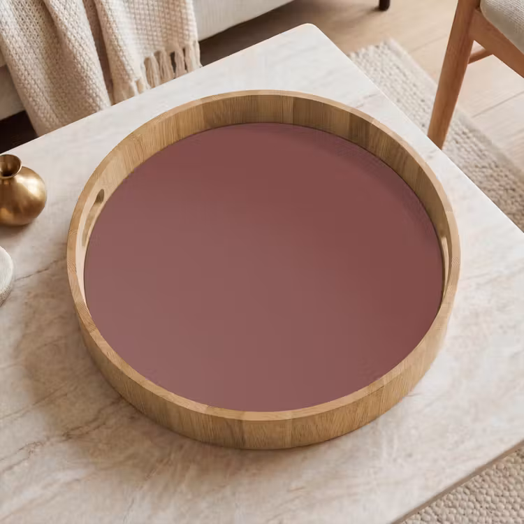 Muted - Raisin - Rood Dienblad Rond middel 914 -sfeer1