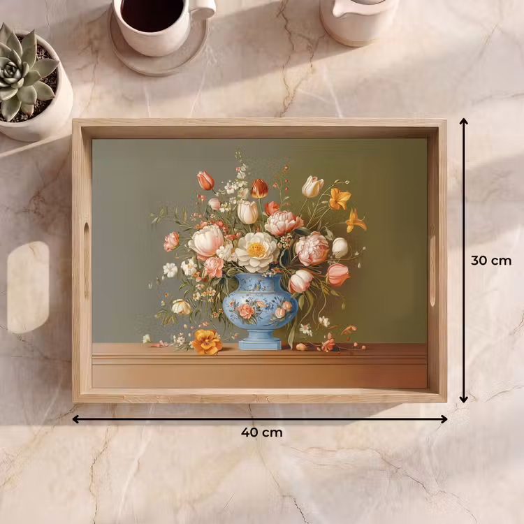 Neutral - Bloemen - Boeket - Vaas Dienblad Rechthoek middel -USP_Formaat