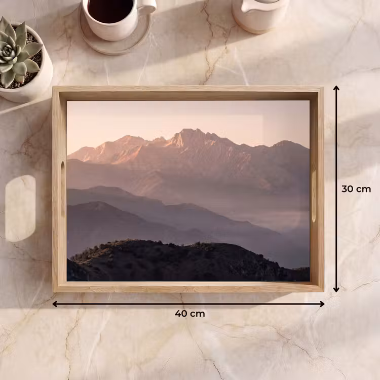 Panorama - Landschap - Bergen Dienblad Rechthoek middel -USP_Formaat