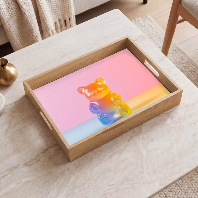 Pastel - Snoep Dienblad Rechthoek middel -sfeer1
