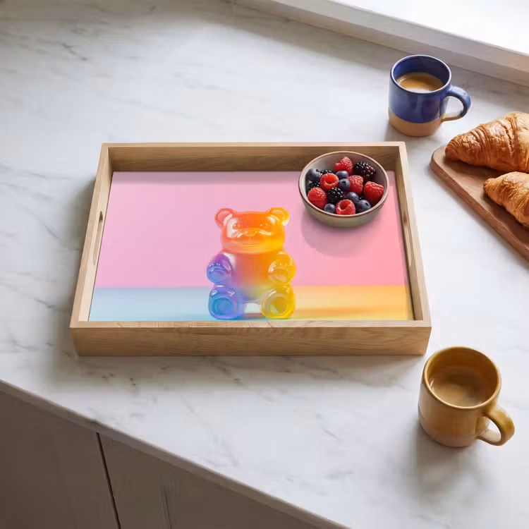 Pastel - Snoep Dienblad Rechthoek middel -sfeer2
