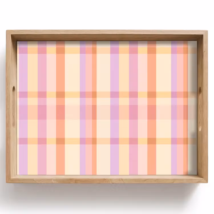 Pastel - uitpatroon - Geometrisch Dienblad Rechthoek middel 911 -z3d_shopping