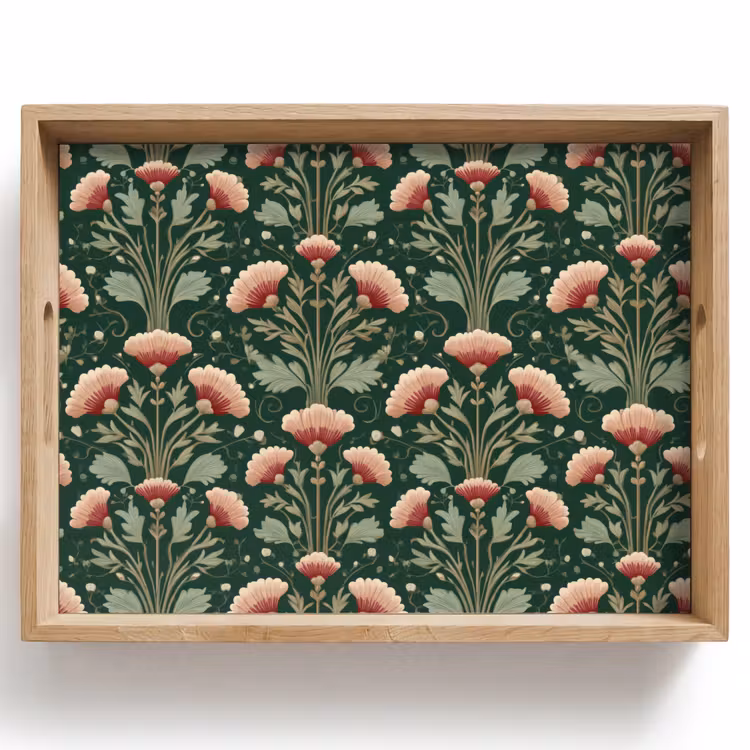 Patroon - Botanisch - Kleurrijk Dienblad Rechthoek middel 911 -z3d_shopping