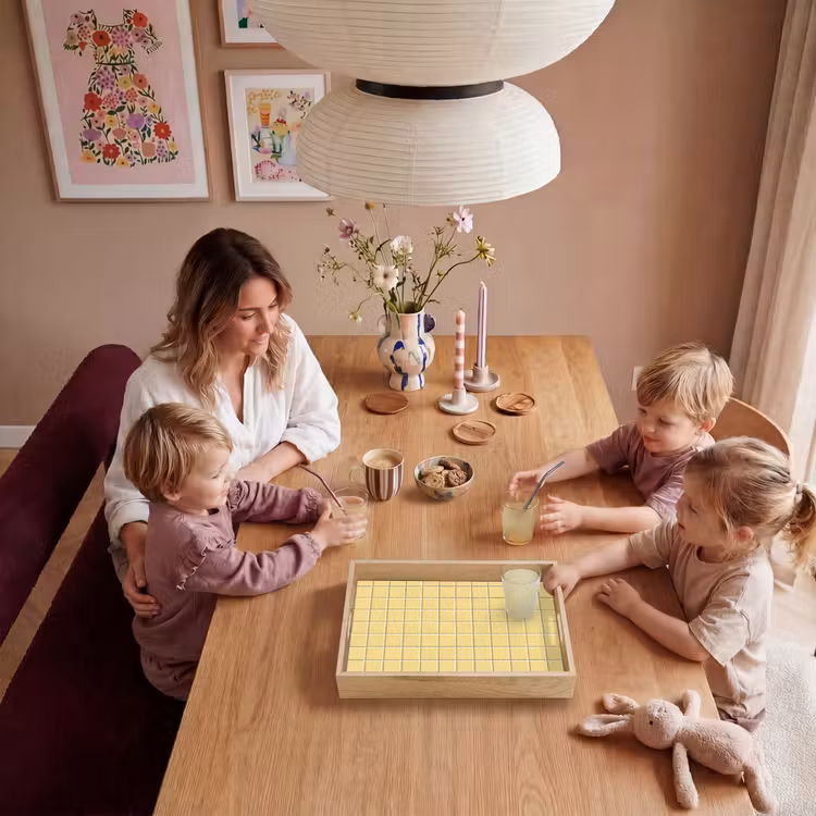 Patroon - Tegels - Geel Dienblad Rechthoek middel 911 -sfeer4