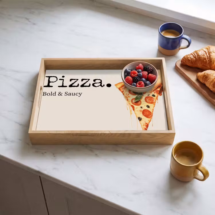 Pizza - Kaas - Pepperoni Dienblad Rechthoek middel -sfeer2