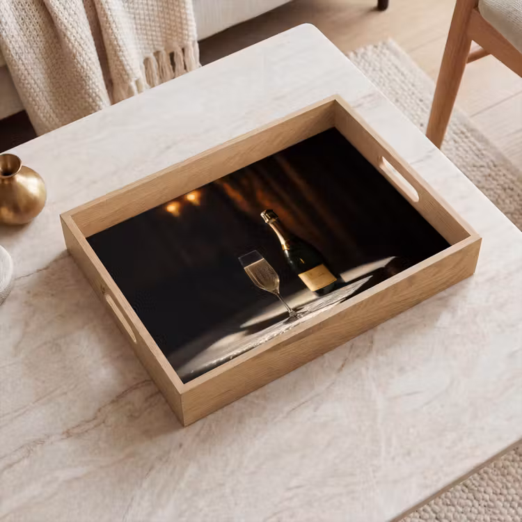 Prosecco - Bubbels - Sfeervol - Drank Dienblad Rechthoek middel -sfeer1