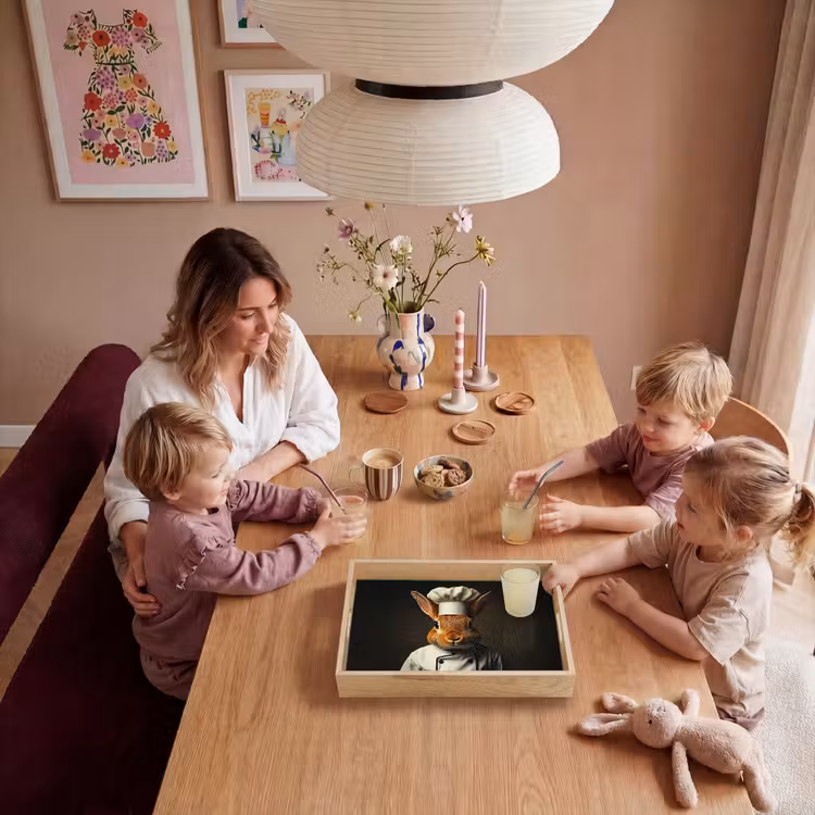 Konijn - Kok - Dier Dienblad Rechthoek middel -sfeer4