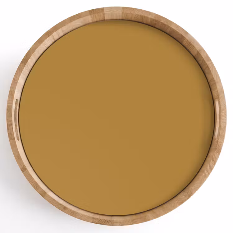 Rhythmic - Ochre - Geel Dienblad Rond middel 914 -z3d_shopping
