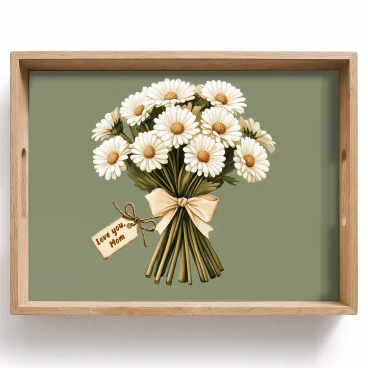 Lint - Boeket - Groen - Quote Dienblad Rechthoek middel -z3d_shopping