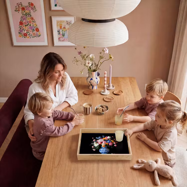 Rozen - Bloemen - Vaas - Boeket Dienblad Rechthoek middel -sfeer4