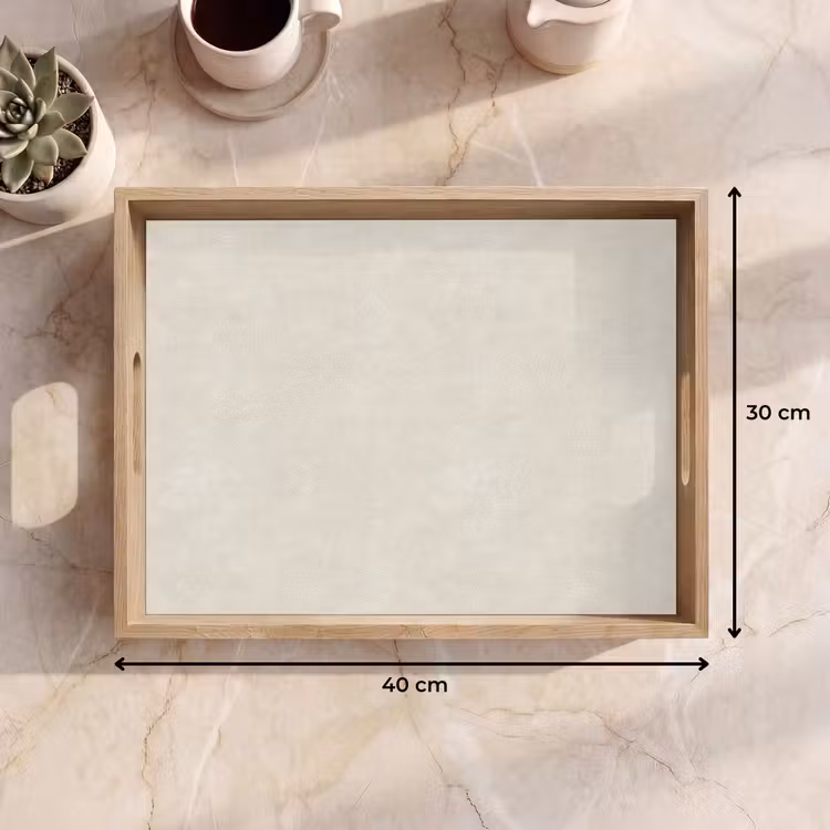 Zandkleurig - Modern - Egaal Dienblad Rechthoek middel 911 -USP_Formaat