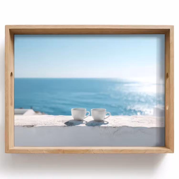 Zee - Koffiekopjes - Zomers Dienblad Rechthoek middel -z3d_shopping