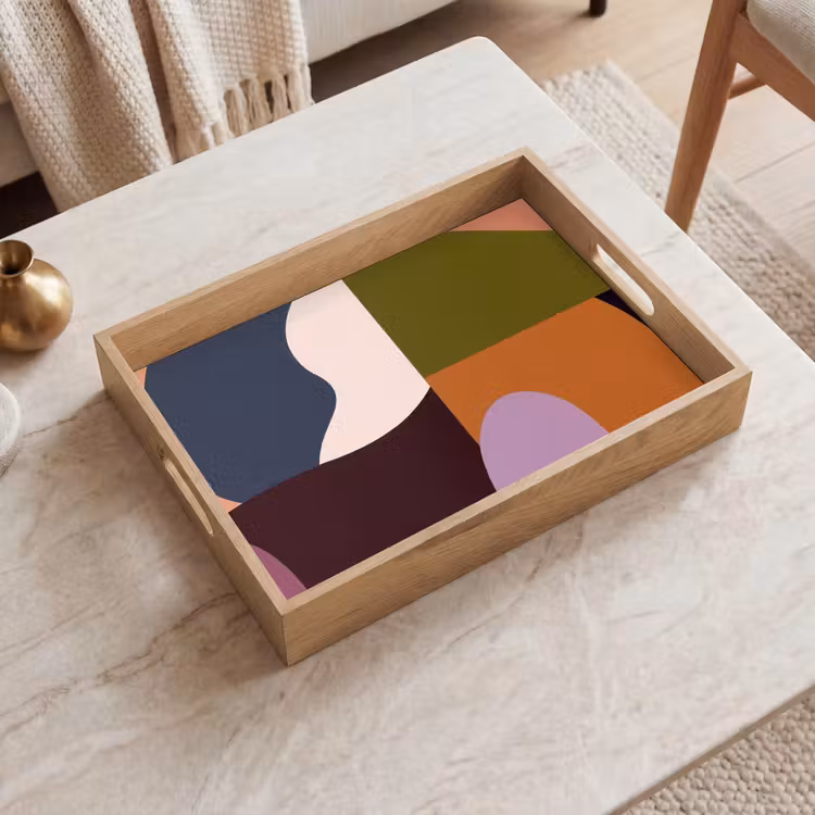 Vormen - Abstract - Kleuren - Vierkant Dienblad Rechthoek middel -sfeer1