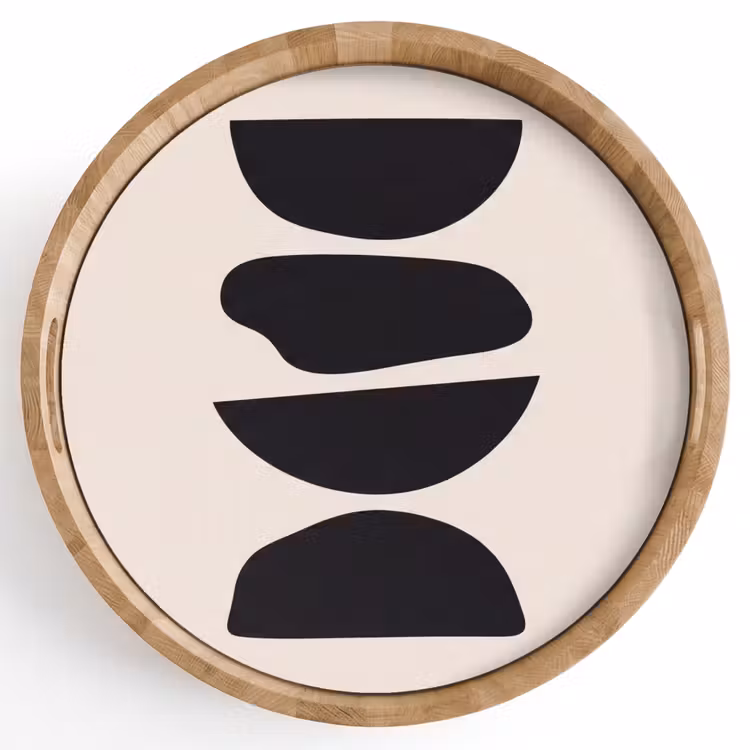 Tray - Shapes - Abstract - Modern - Vormen - Abstract - Modern Dienblad Rond middel