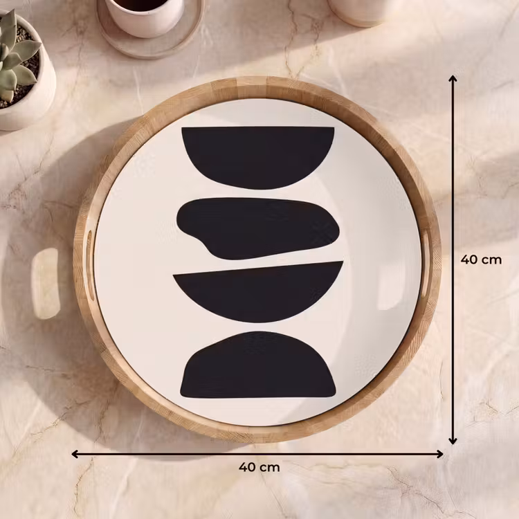 Tray - Shapes - Abstract - Modern - Vormen - Abstract - Modern Dienblad Rond middel