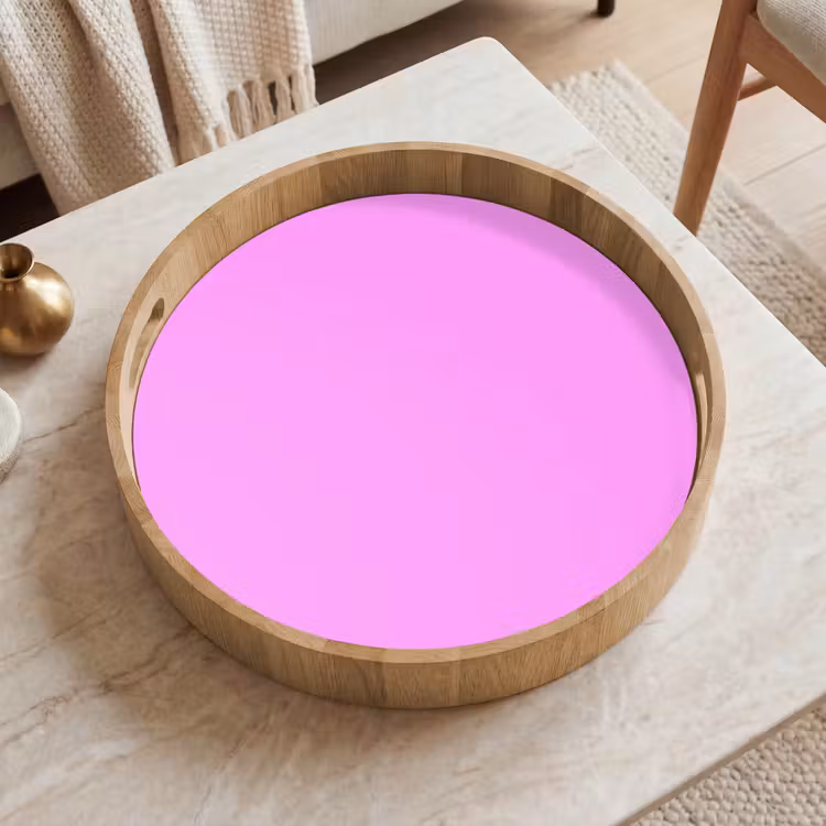 Soft - Lavender - Roze Dienblad Rond middel 914 -sfeer1