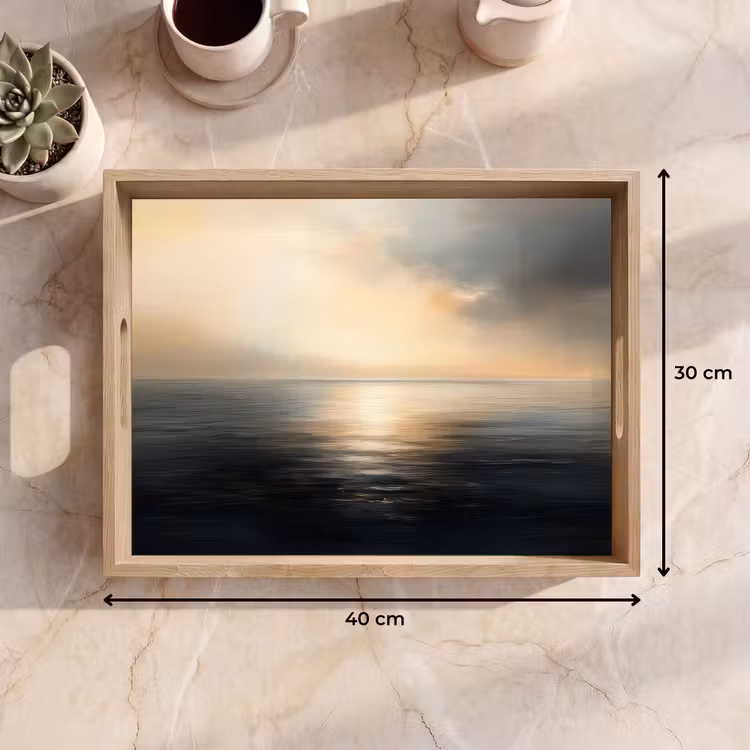 Zon - Horizon - Zee Dienblad Rechthoek middel -USP_Formaat