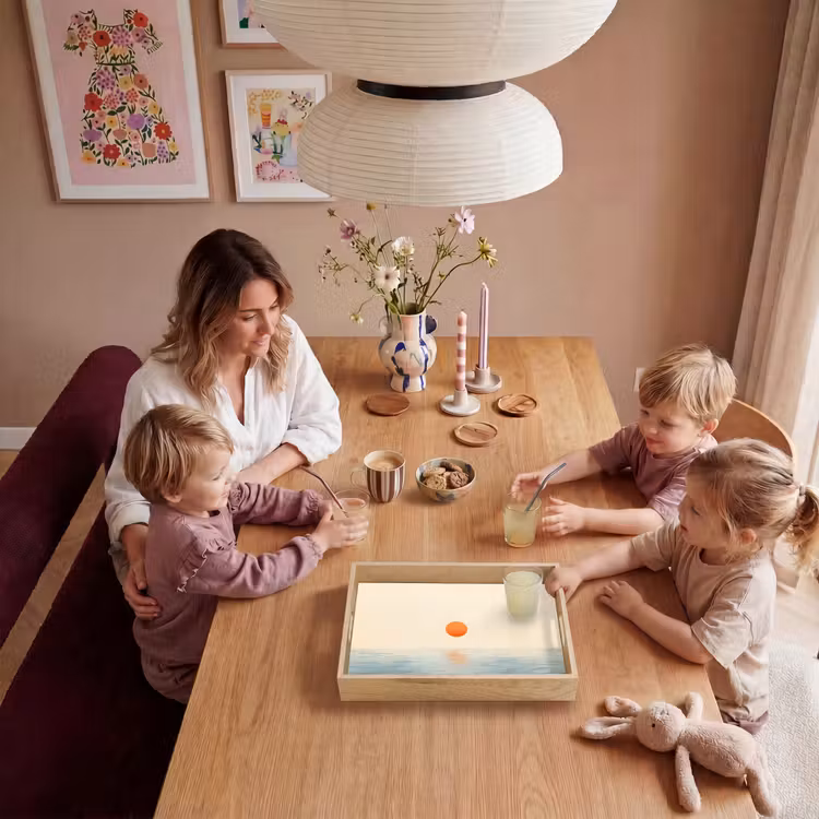Zon - Oranje - Zee Dienblad Rechthoek middel -sfeer4