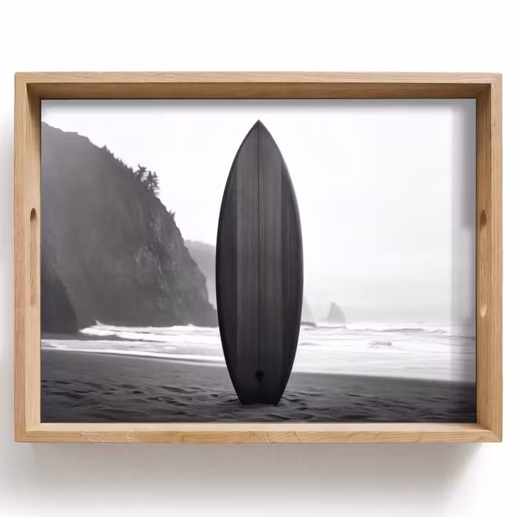 Surfplank - Zand - Zee Dienblad Rechthoek middel -z3d_shopping