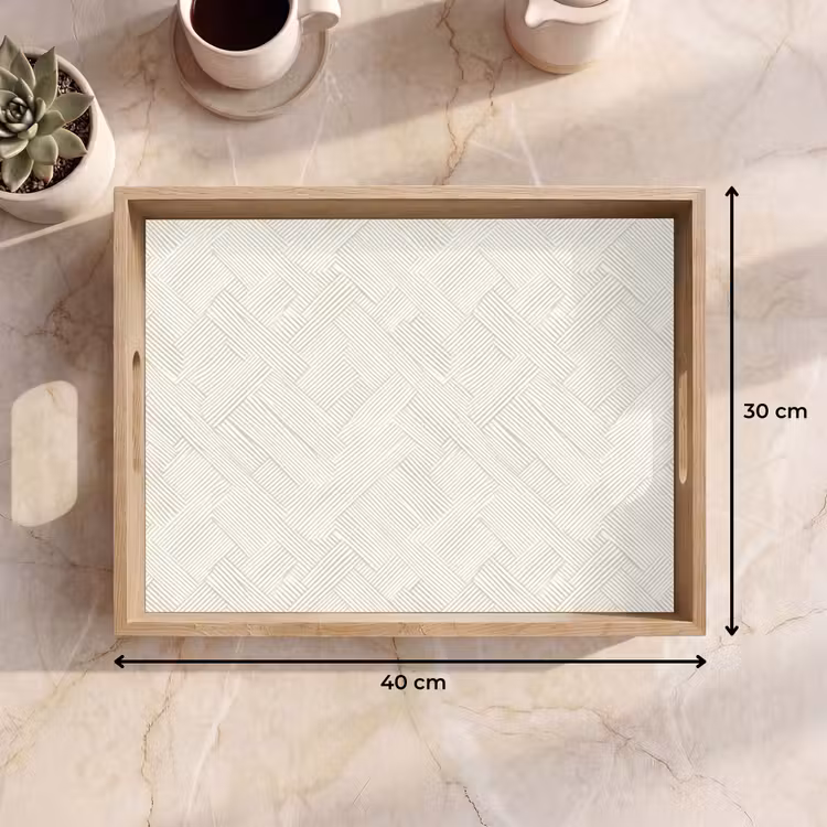 Textuur - Abstract - Beige Dienblad Rechthoek middel 911 -USP_Formaat