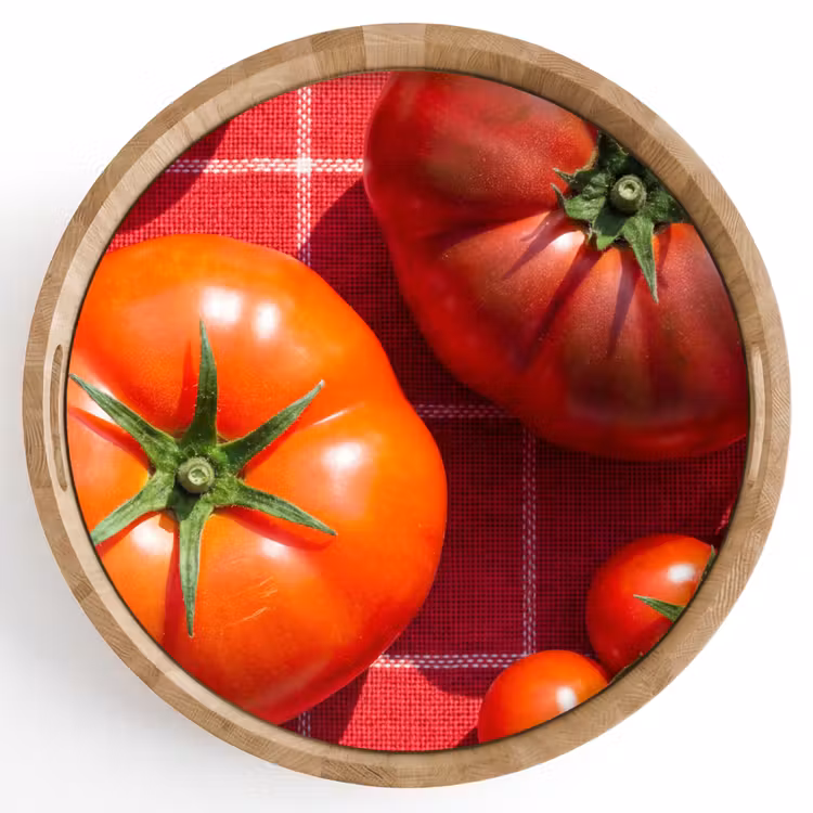 Tray - Tomato - Red - Food - Tomaat - Rood - Eten Dienblad Rond middel