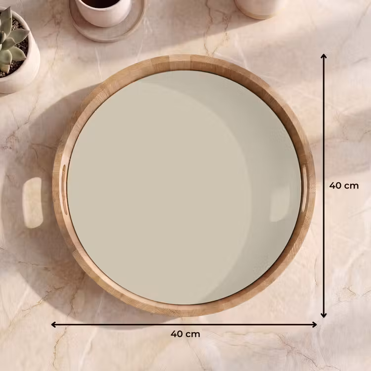 Urban - Pebble - Grijs Dienblad Rond middel 914 -USP_Formaat