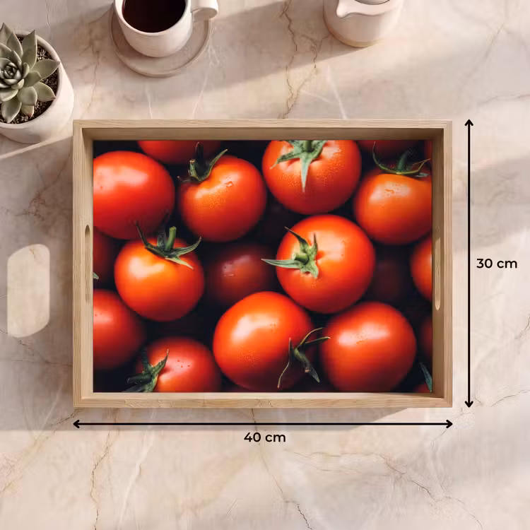 Groente - Rood - Tomaten Dienblad Rechthoek middel -USP_Formaat