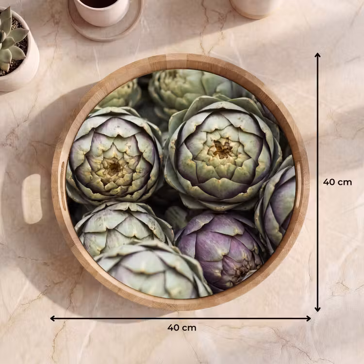 Tray - Vegetables - Fresh - Food - Groenten - Vers - Eten Dienblad Rond middel