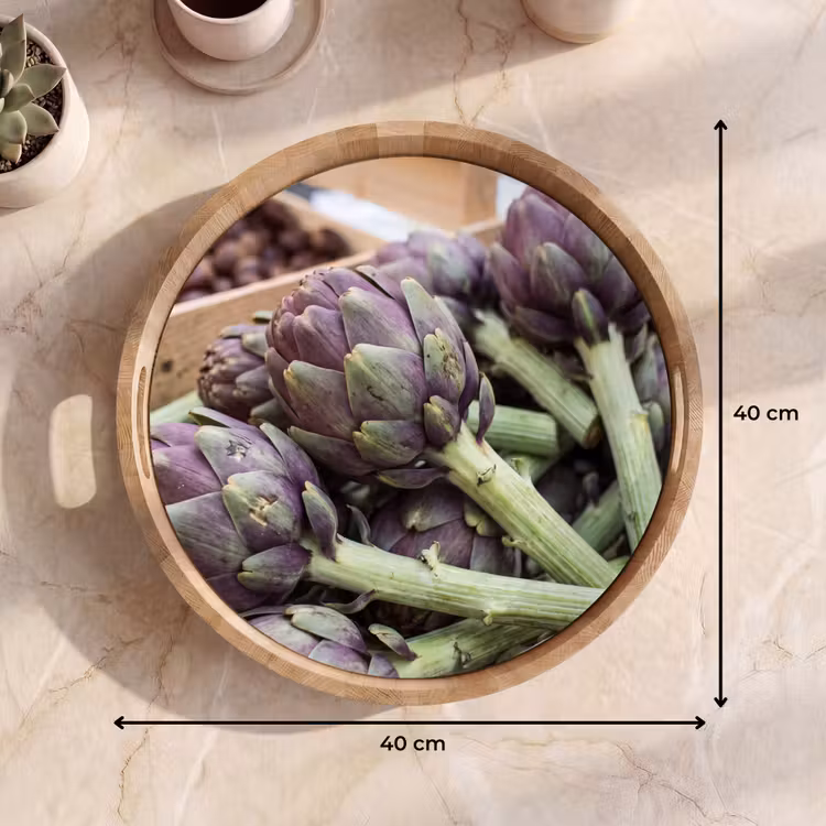 Tray - Vegetables - Market - Fresh - Groenten - Markt - Vers Dienblad Rond middel