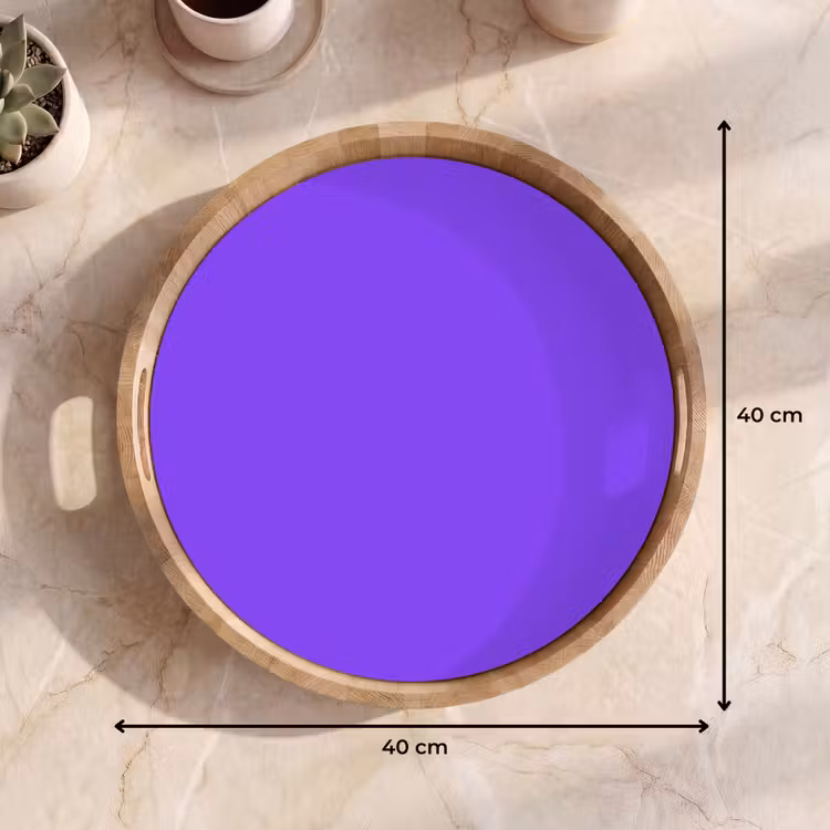 Vivid - Violet - Paars Dienblad Rond middel 914 -USP_Formaat