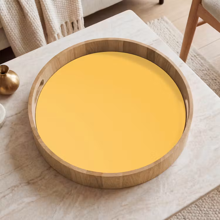 Warm - Sand - Terracotta Dienblad Rond middel 914 -sfeer1