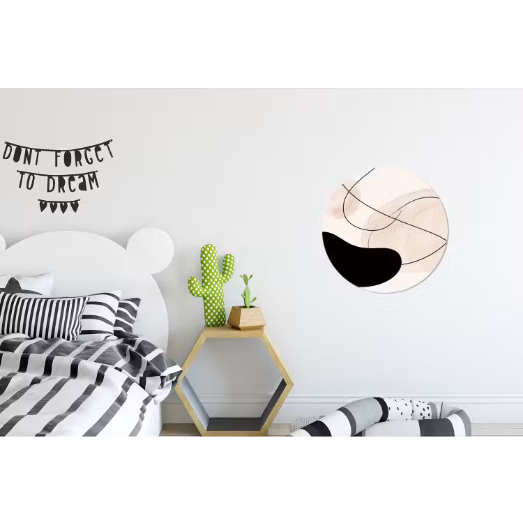 Wall circle - Aluminum - Abstract - Forms - Art - Abstract - Vormen - Kunst Wandcirkel aluminium klein