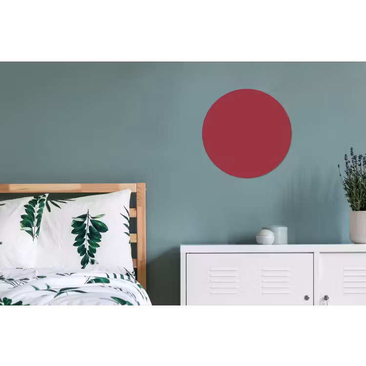 Antique - Ruby - Rood Wandcirkel aluminium klein 190 -slaapkamer