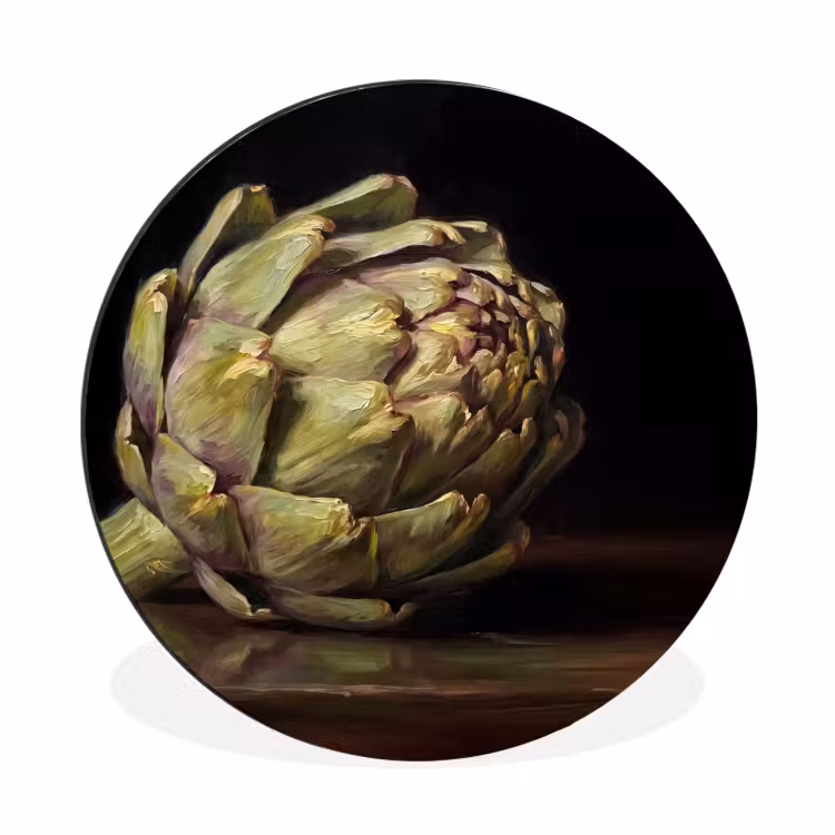 Wall circle - Aluminum - Artichoke - Food - Classic - Artichok - Eten - Klassiek Wandcirkel aluminium klein
