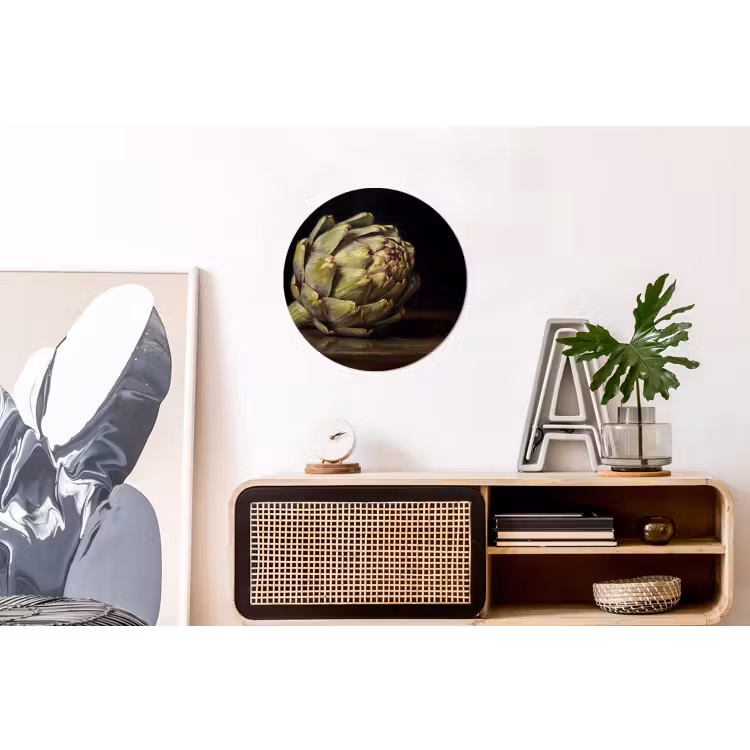 Wall circle - Aluminum - Artichoke - Food - Classic - Artichok - Eten - Klassiek Wandcirkel aluminium klein